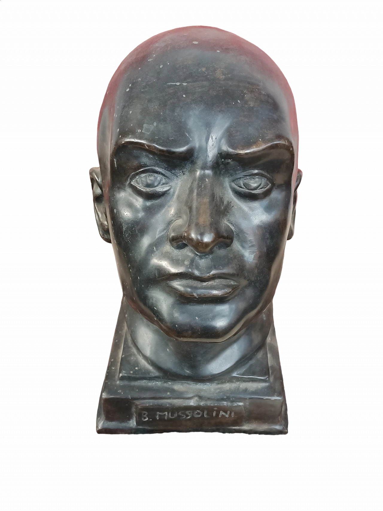 Bronze head of Benito Mussolini, early 20th century 4