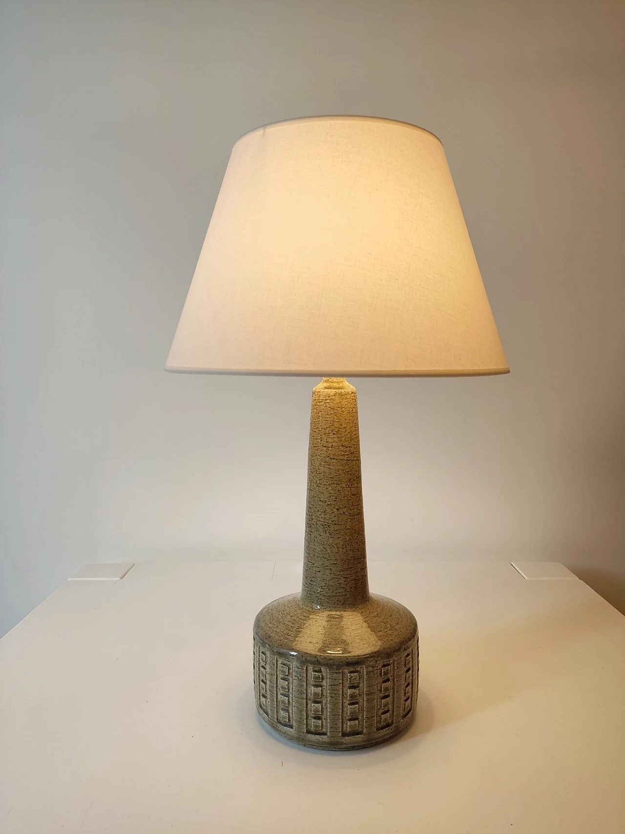 Palshus ceramic table lamp by Per Linnemann, 1960s 1