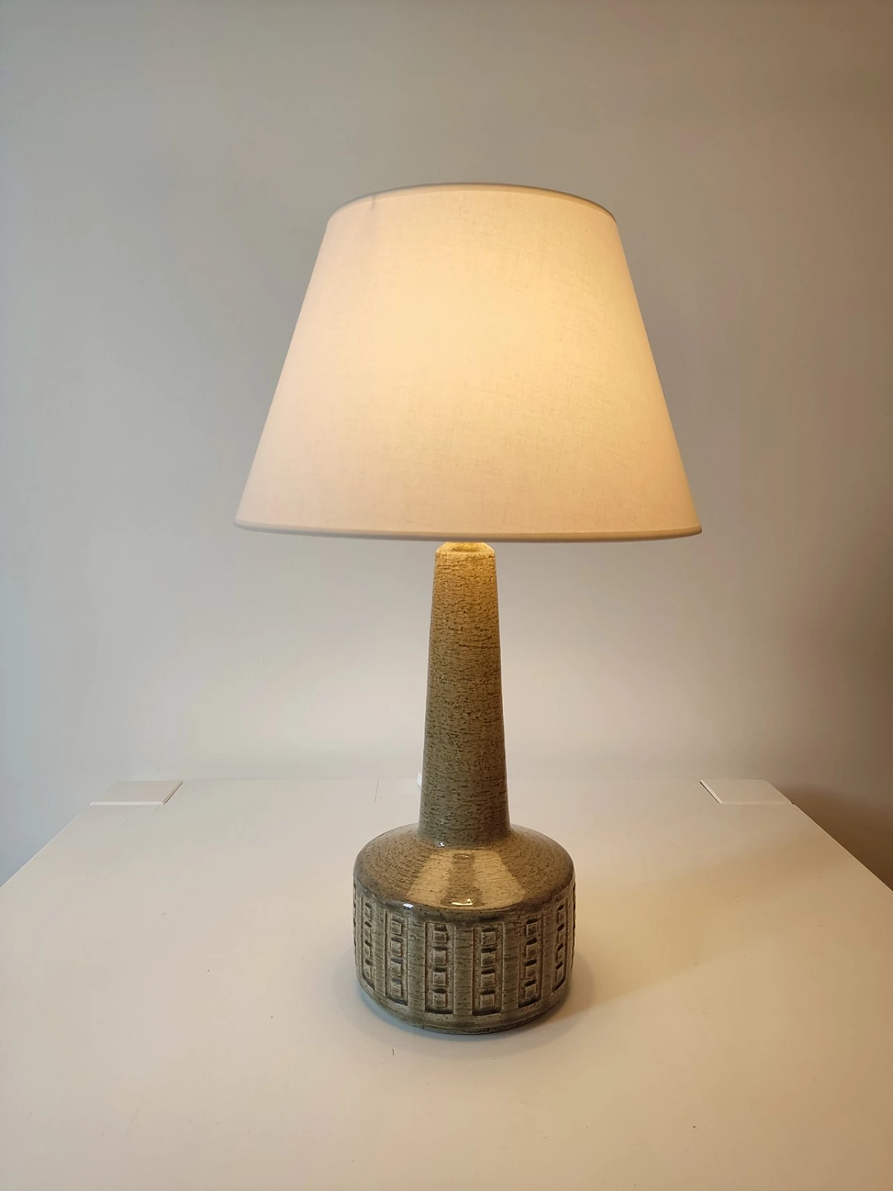 Palshus ceramic table lamp by Per Linnemann, 1960s 3