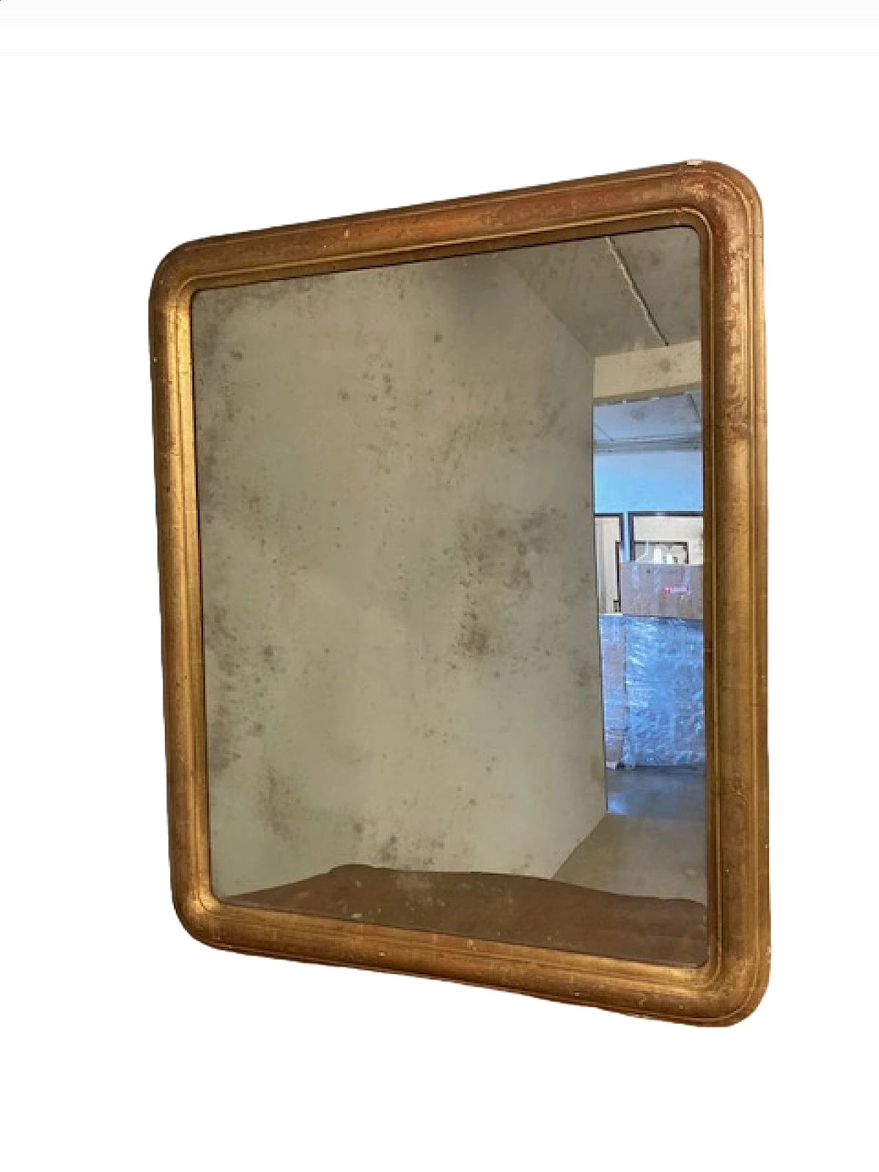 Mirror with gold leaf frame, 19th century 11