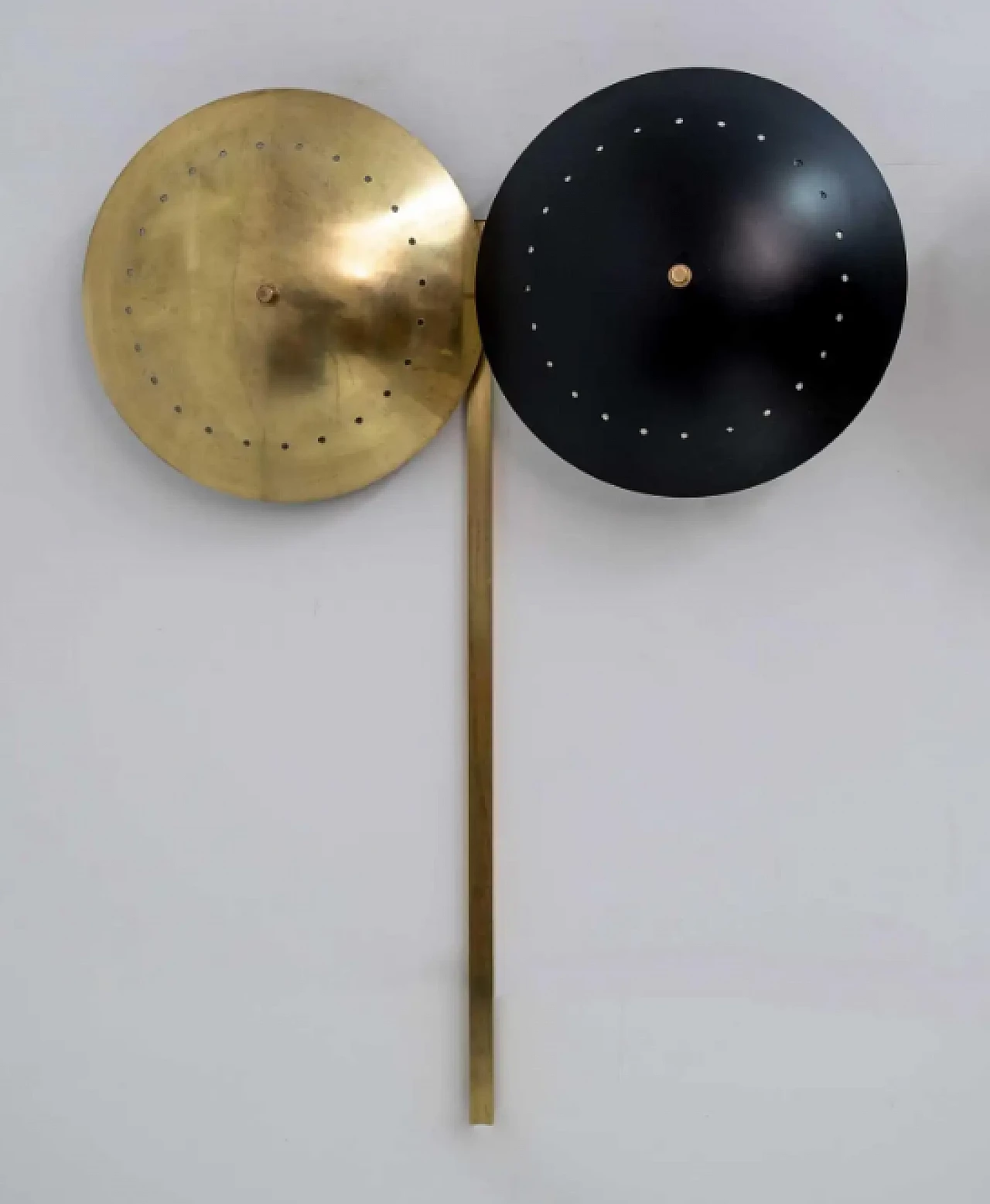 Pair of brass wall lamps, 1970s 3