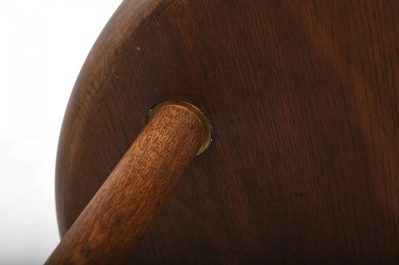 Round oak coffee table by Jacob Kjær, 1950s 10