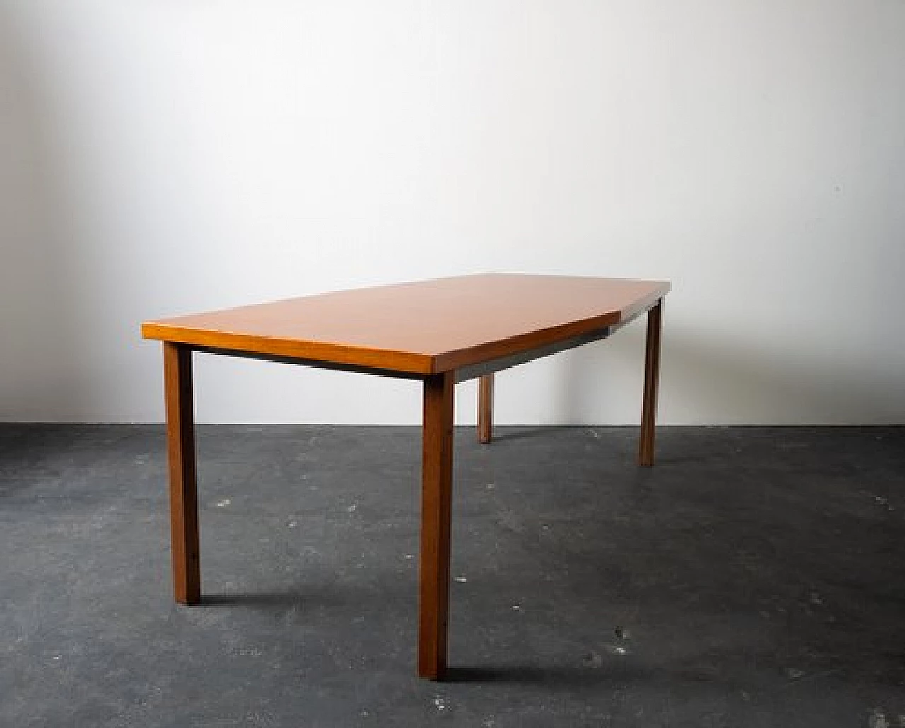 Teak and iron table by Saporiti, 1960s 2