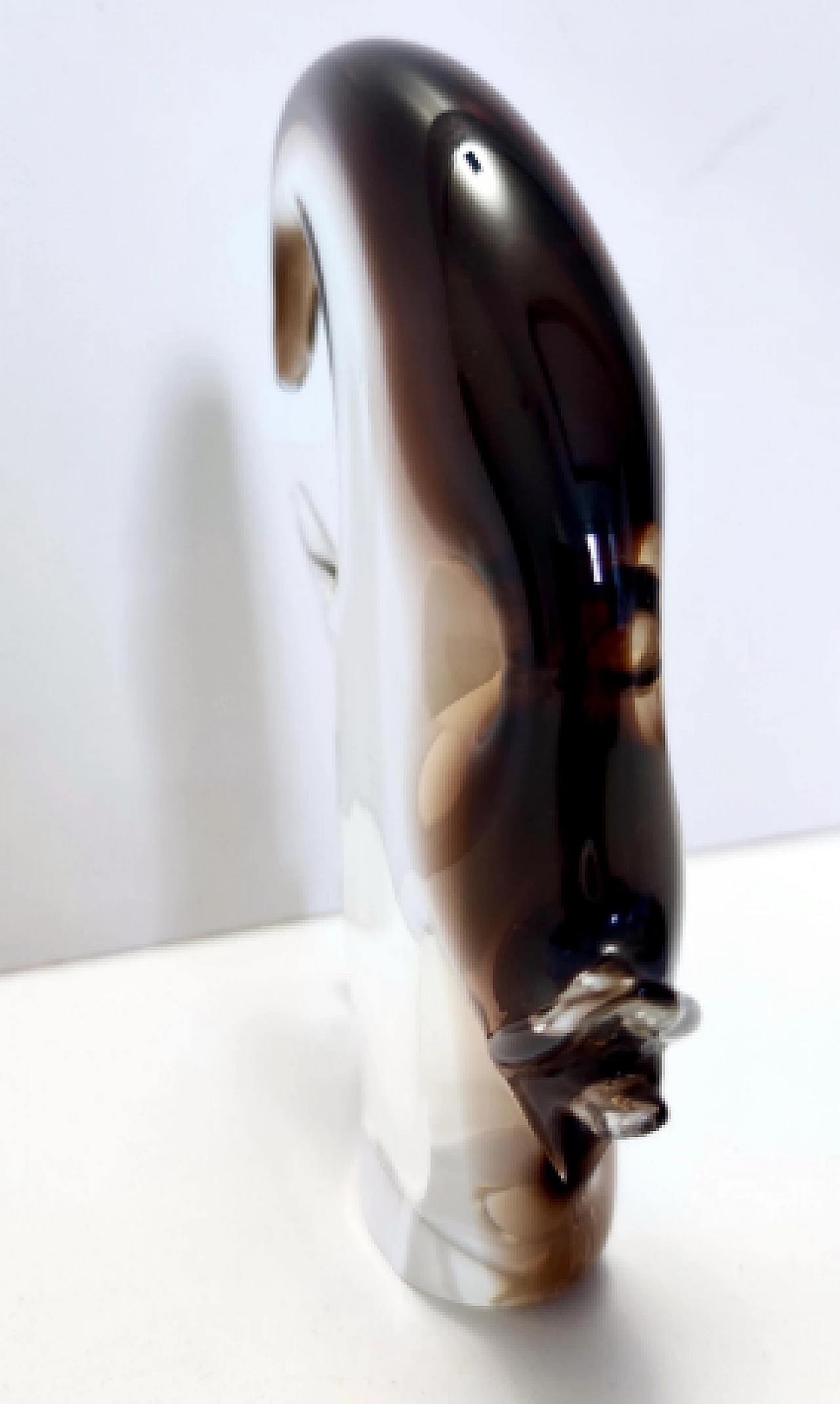 Brown Murano glass fish sculpture by Vincenzo Nason, 1970s 8