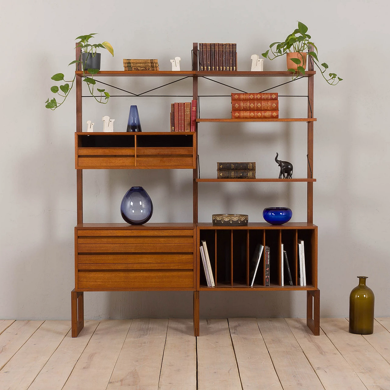 Libreria Royal in teak di Poul Cadovius per Cado, anni '60 1