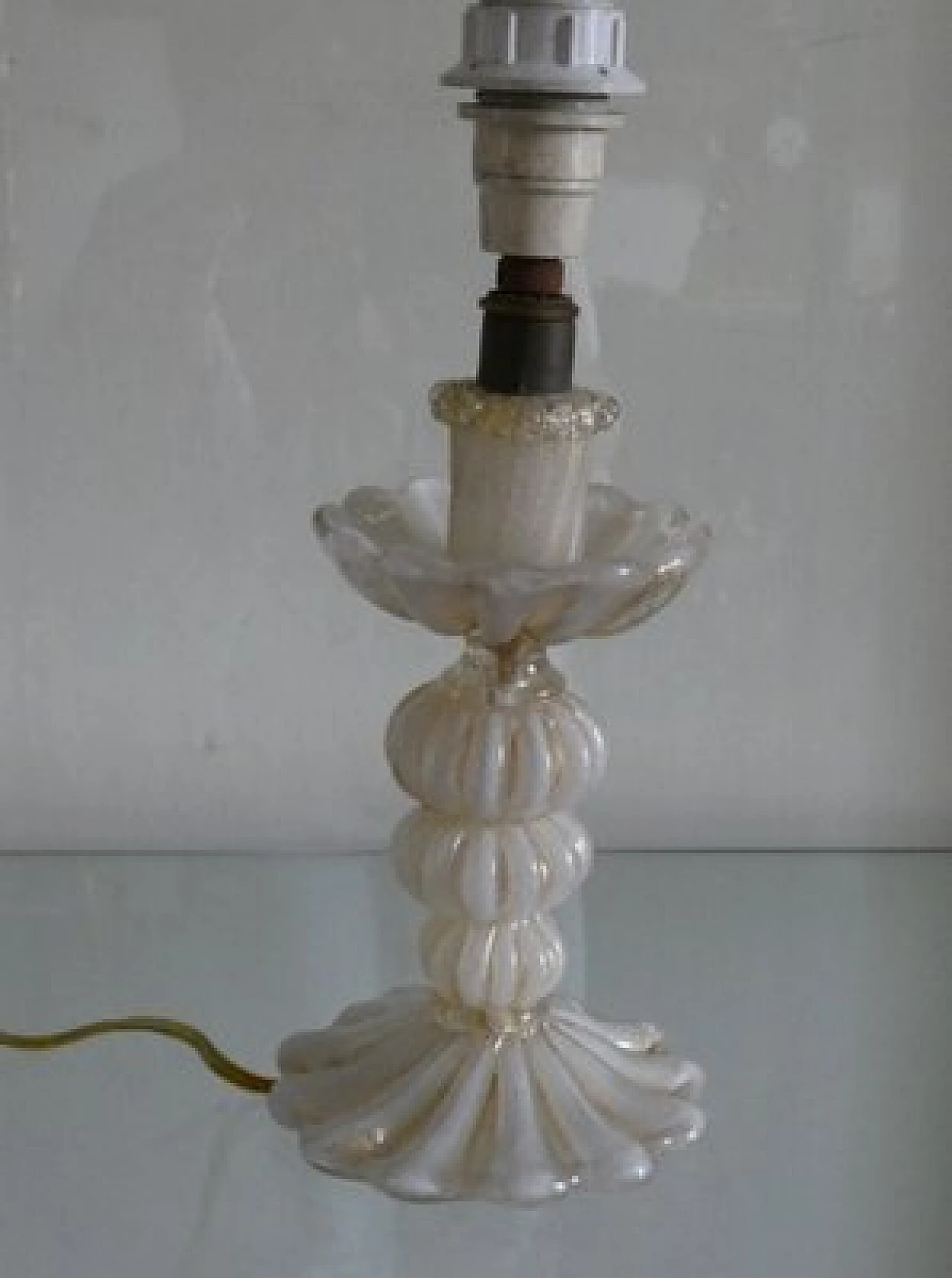 Lampada da tavolo in vetro di Murano di Ercole Barovier, anni '30 2