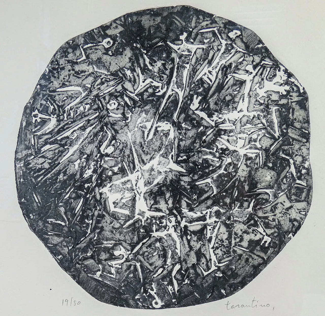 Giuseppe Tarantino, Battle no. 2, etching, 1968 3