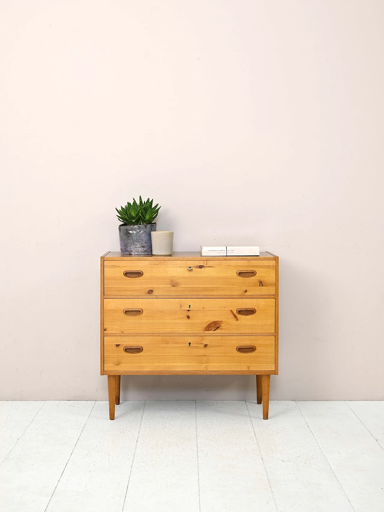 Scandinavian teak and pine dresser, 1960s 1