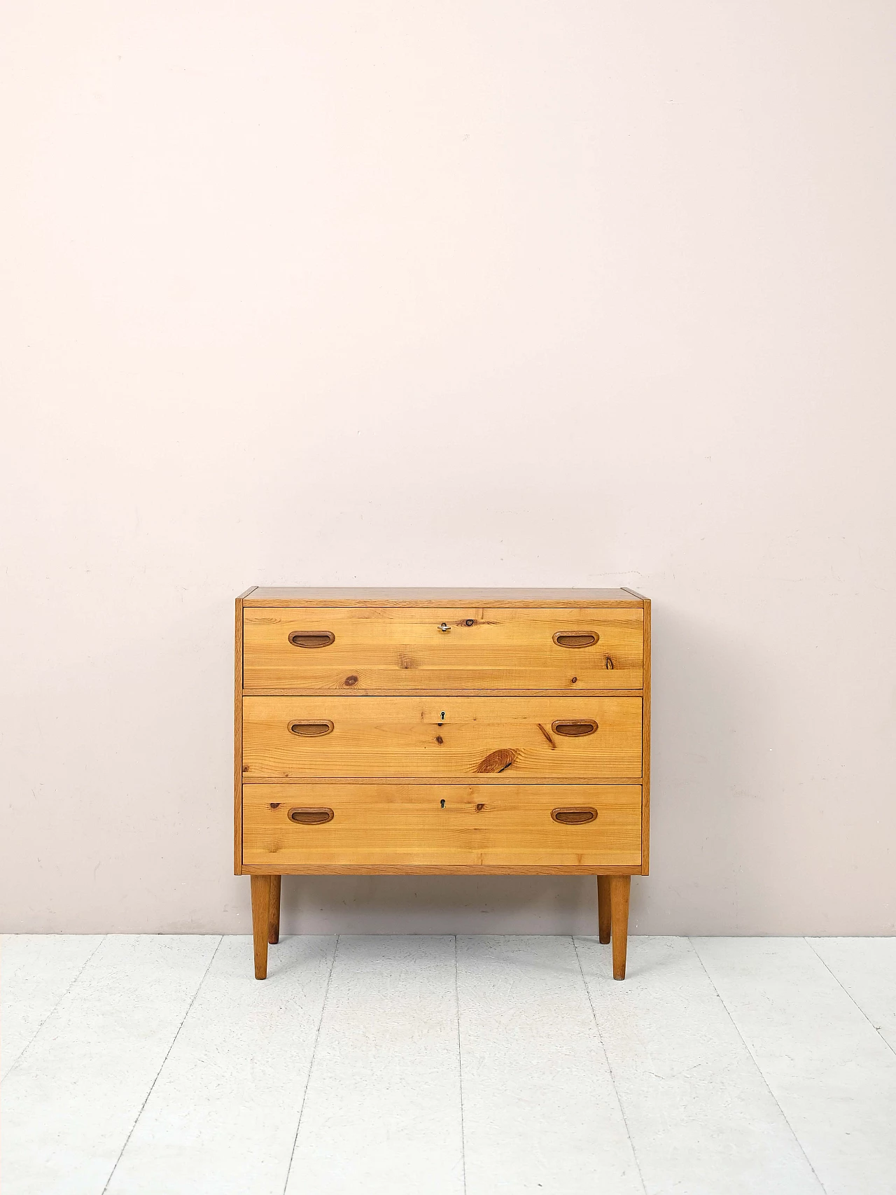 Scandinavian teak and pine dresser, 1960s 2