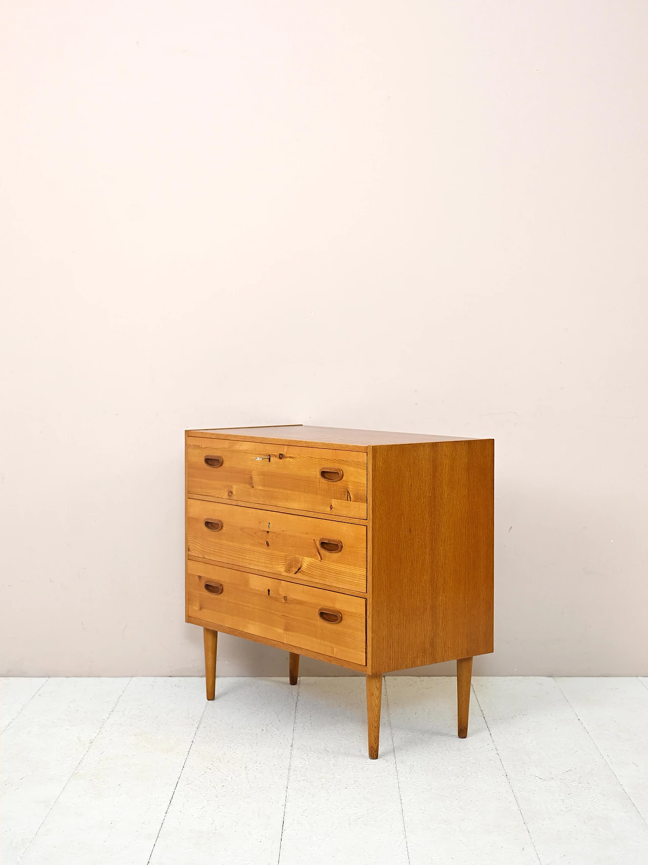 Scandinavian teak and pine dresser, 1960s 4