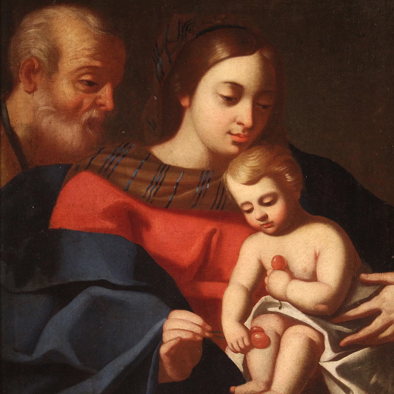 Holy Family, oil painting on canvas, 18th century 2