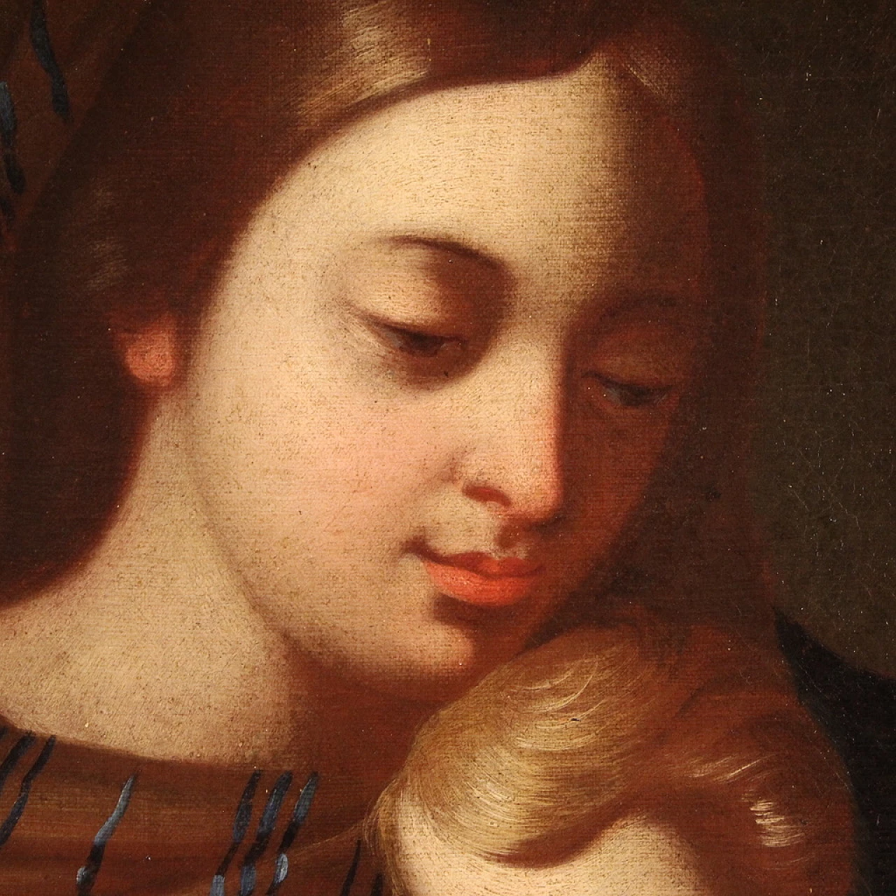 Holy Family, oil painting on canvas, 18th century 12