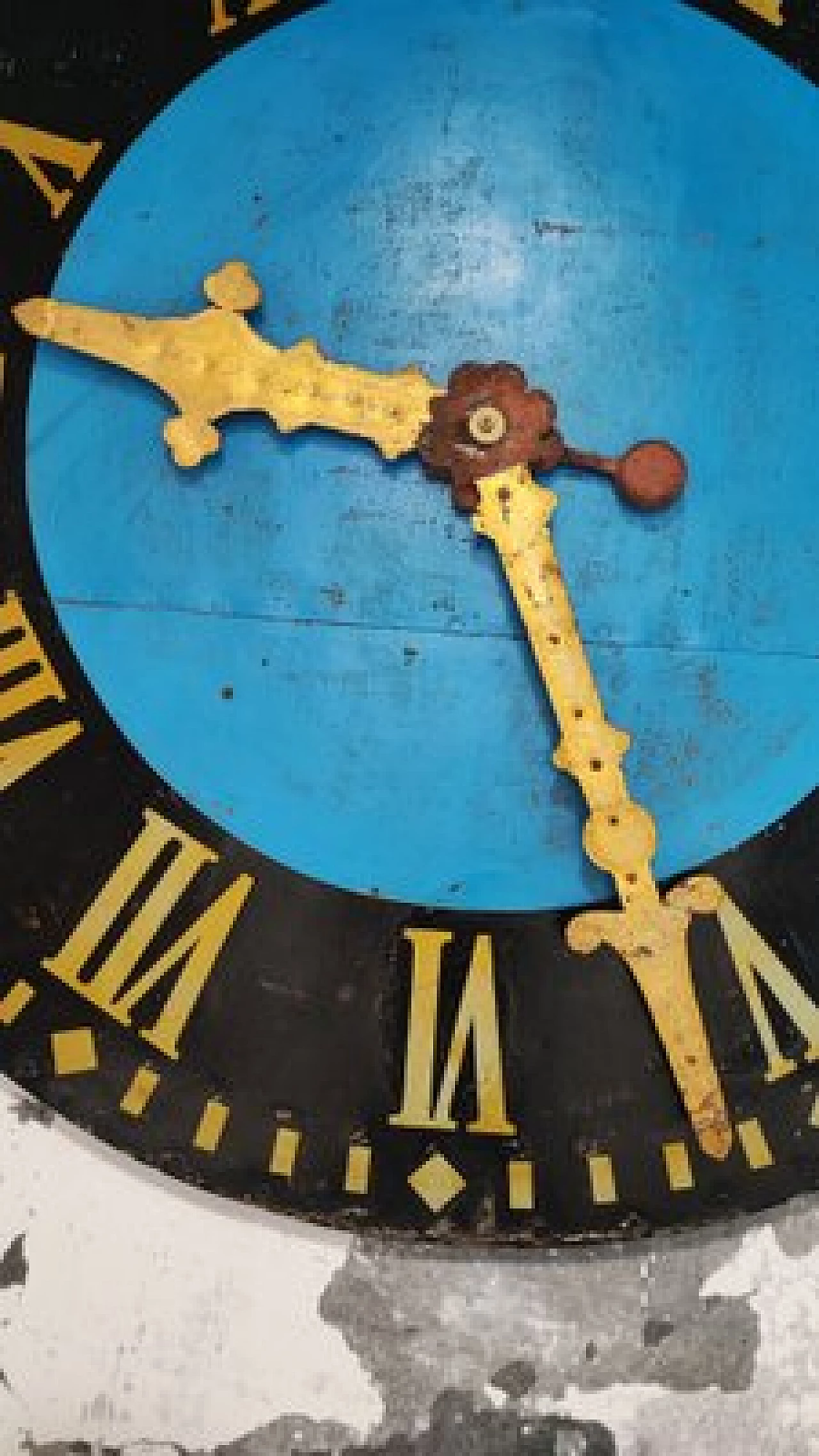 German oak and copper tower clock, late 19th century 2