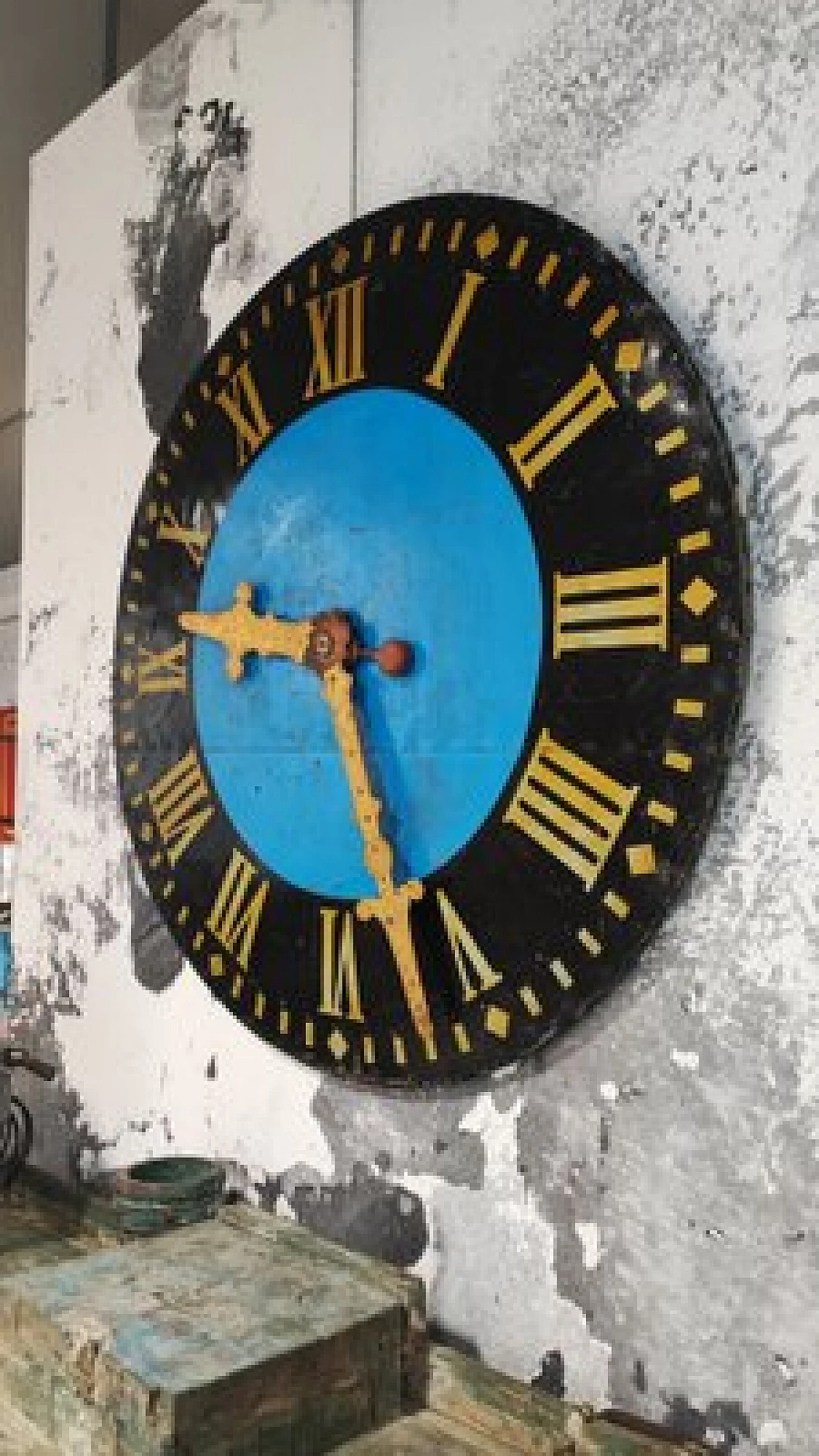 German oak and copper tower clock, late 19th century 3