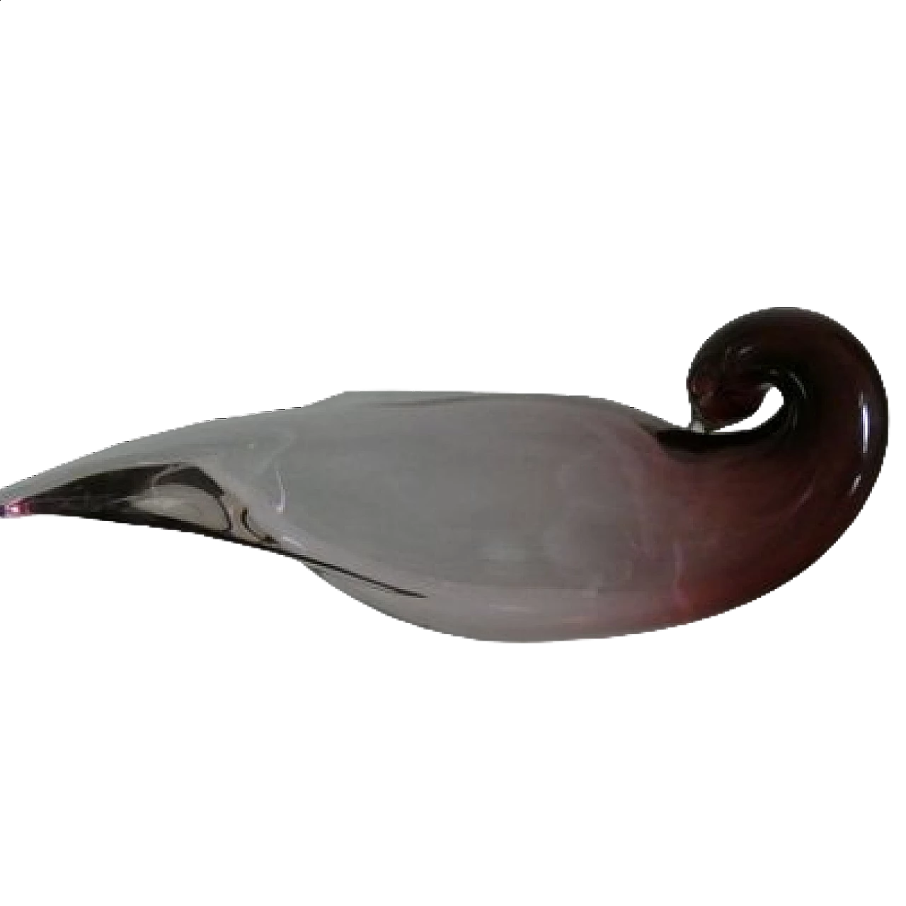 Statuette of a bird in Murano glass by Alfredo Barbini, 1970s 9