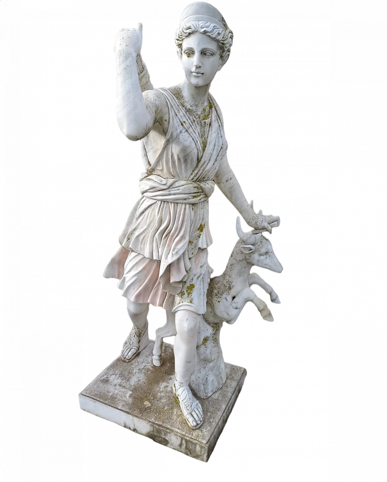 Carrara marble sculpture of Diana the Huntress, 18th century 4