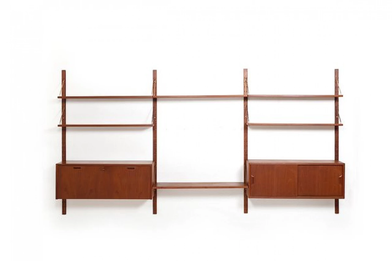 Teak bookcase by Sven Ellekær for Albert Hansen, 1960s 1