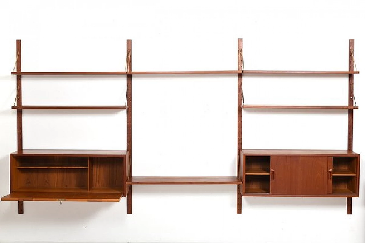 Teak bookcase by Sven Ellekær for Albert Hansen, 1960s 3