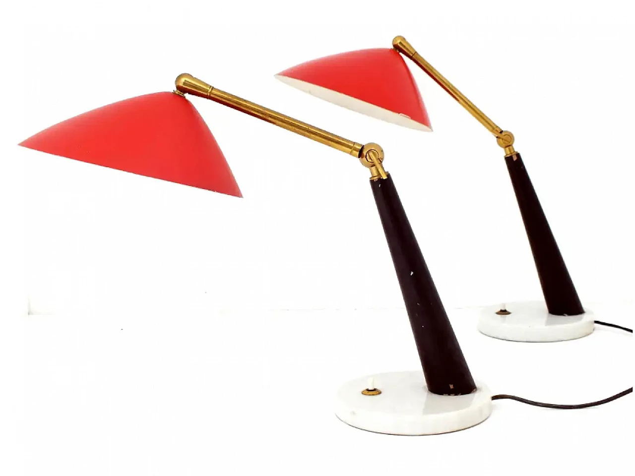 Pair of table lamps by Oscar Torlasco for Stilux, 1950s 8