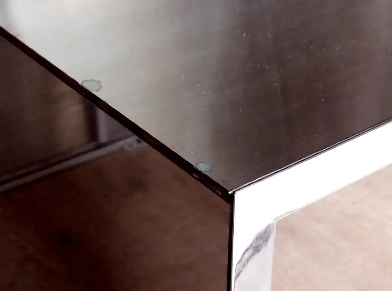 Nanda Vigo low mirror table Four Corners by Driade, 1970s 9