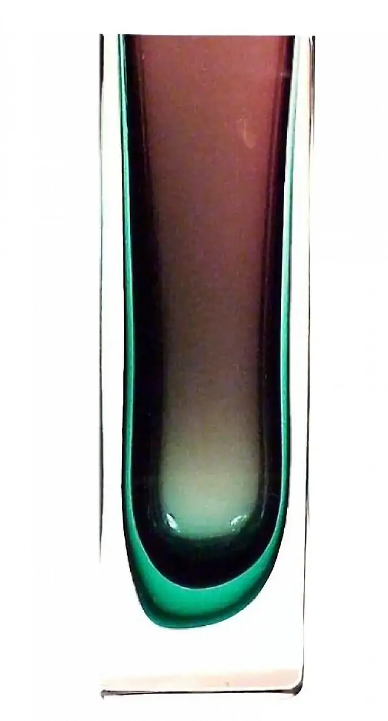 Submerged glass vase by Flavio Poli for Seguso, 1960s 1