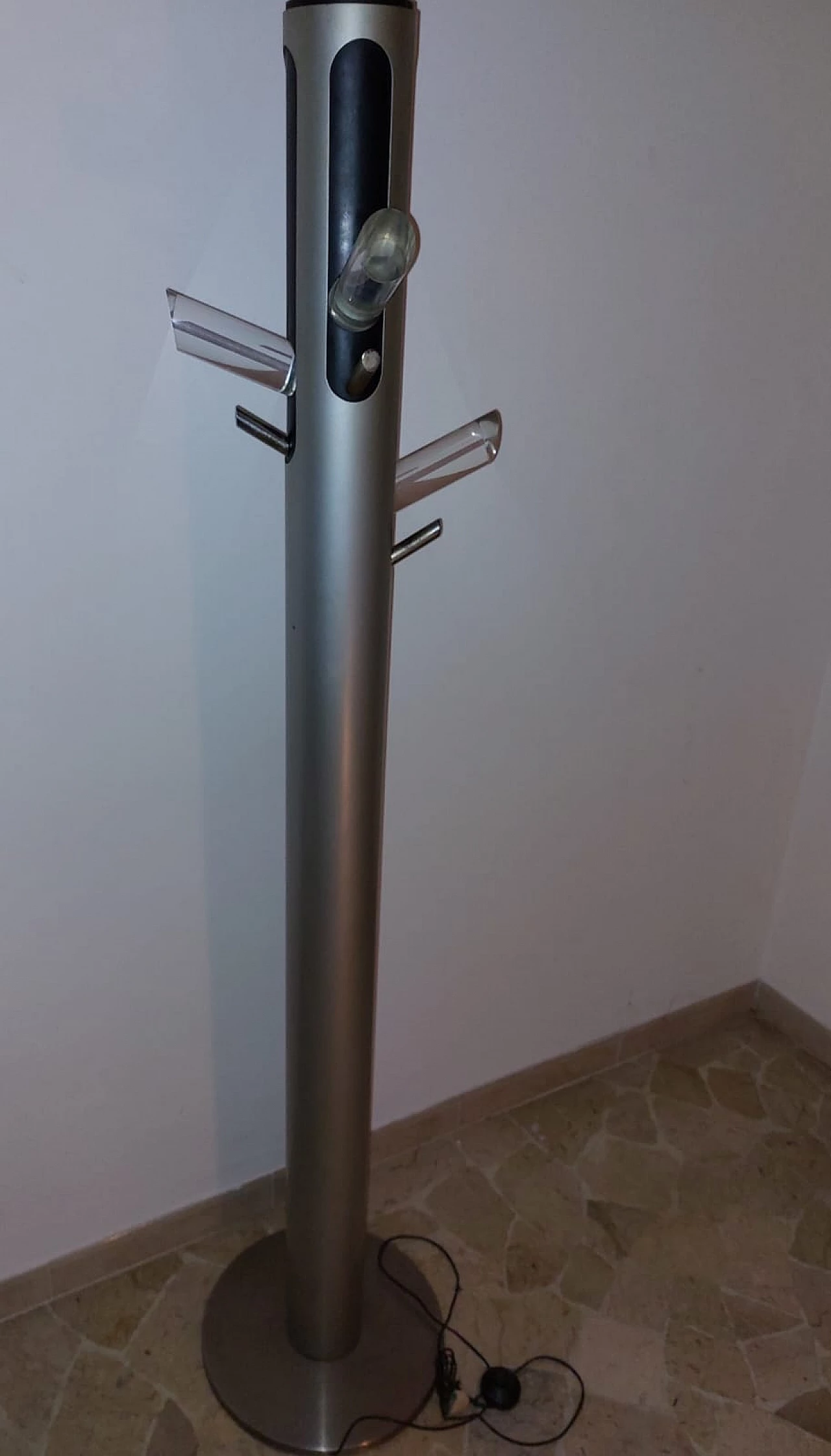 Iron and acrylic coat rack, 1970s 2