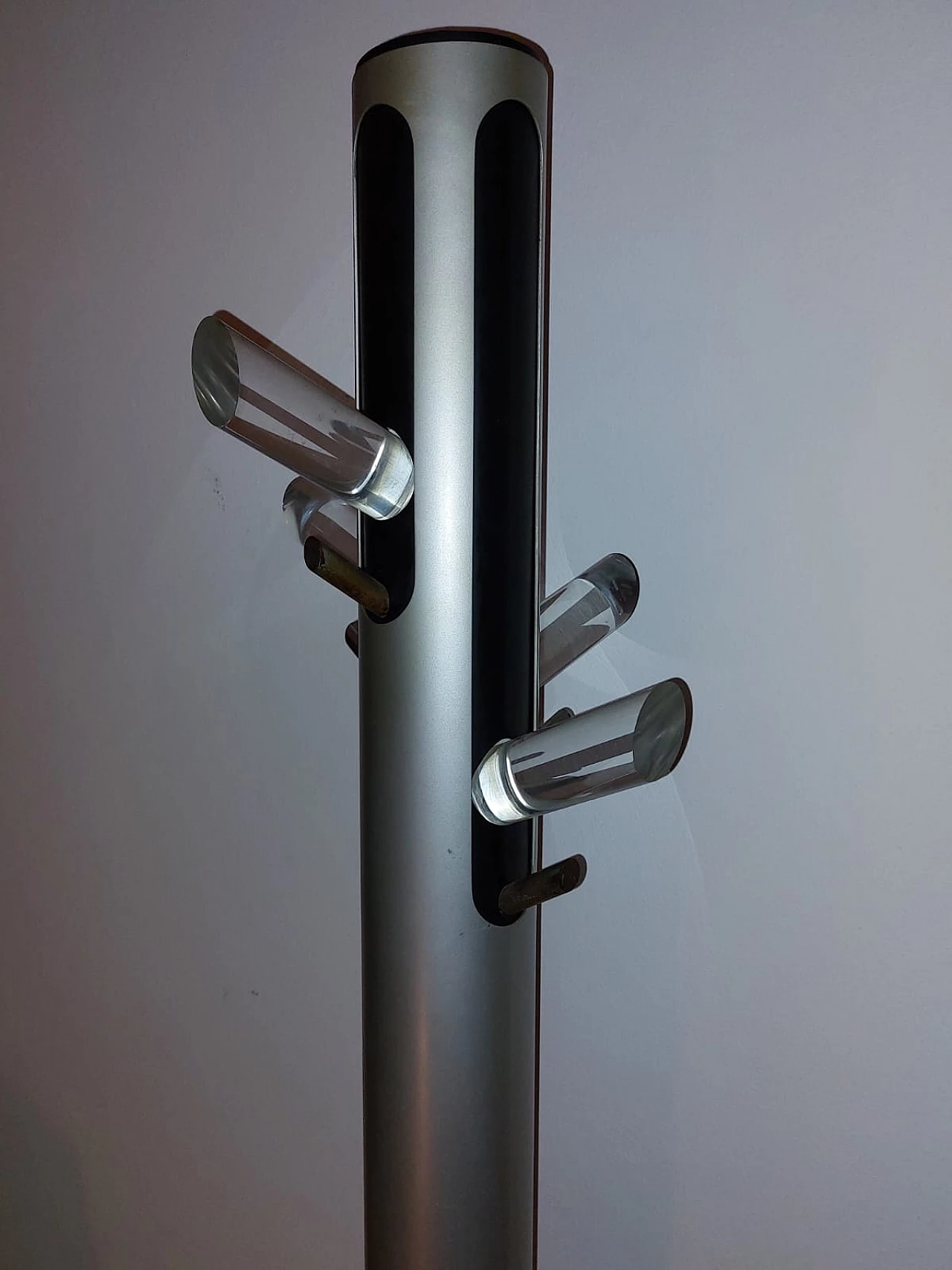 Iron and acrylic coat rack, 1970s 4