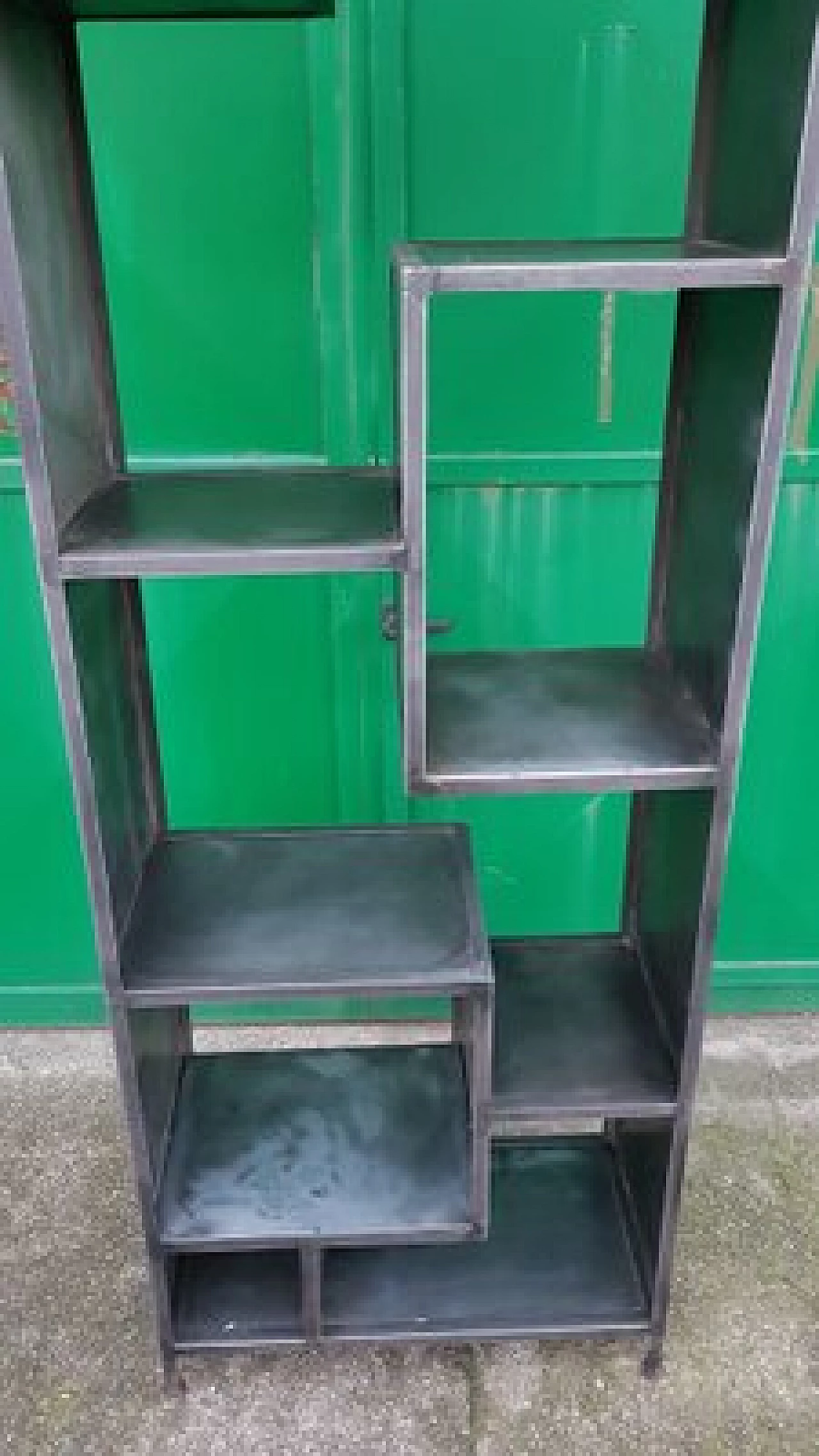 Iron bookcase, 1980s 2