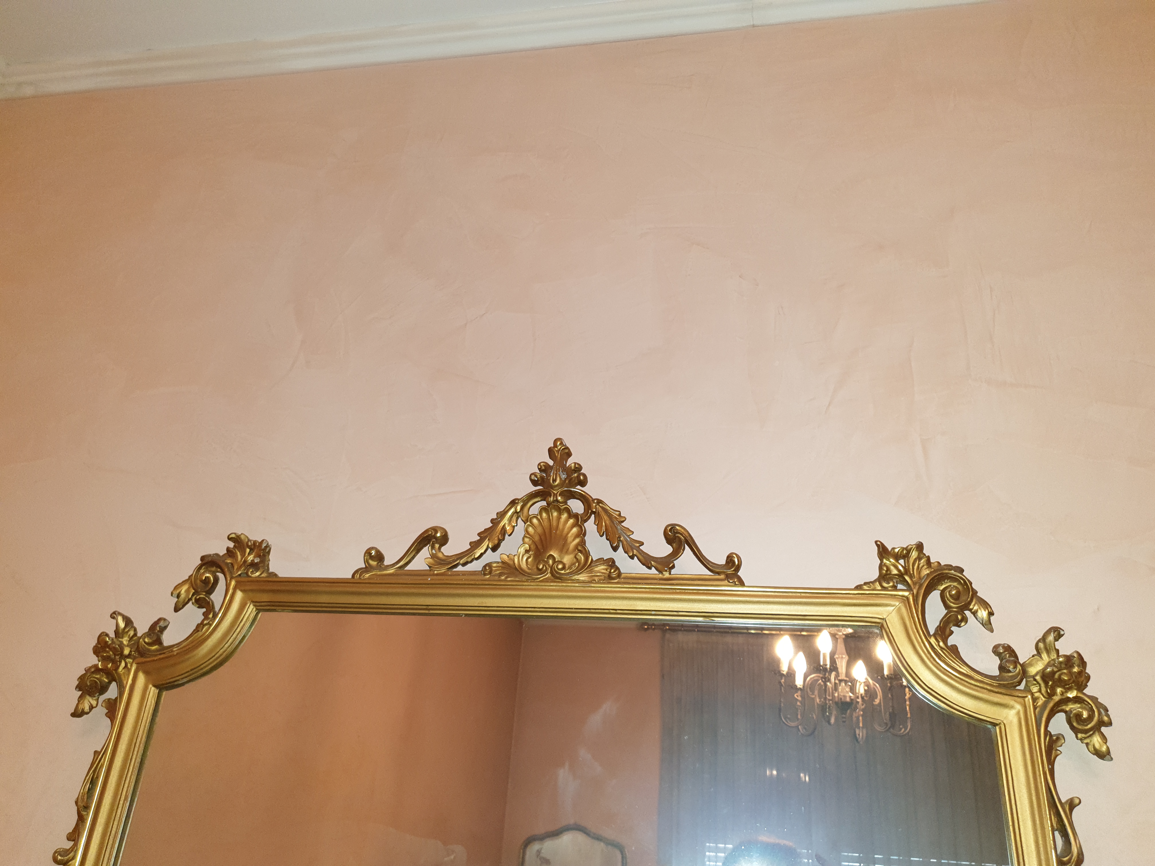 Specchio con cornice da parete INSPIRE tondo Glam dorato Ø 61 cm