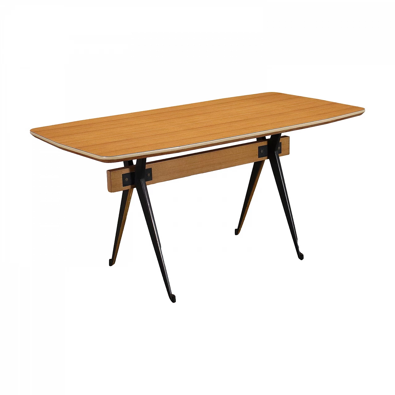 Rectangular table with rounded corners, 1960s 1