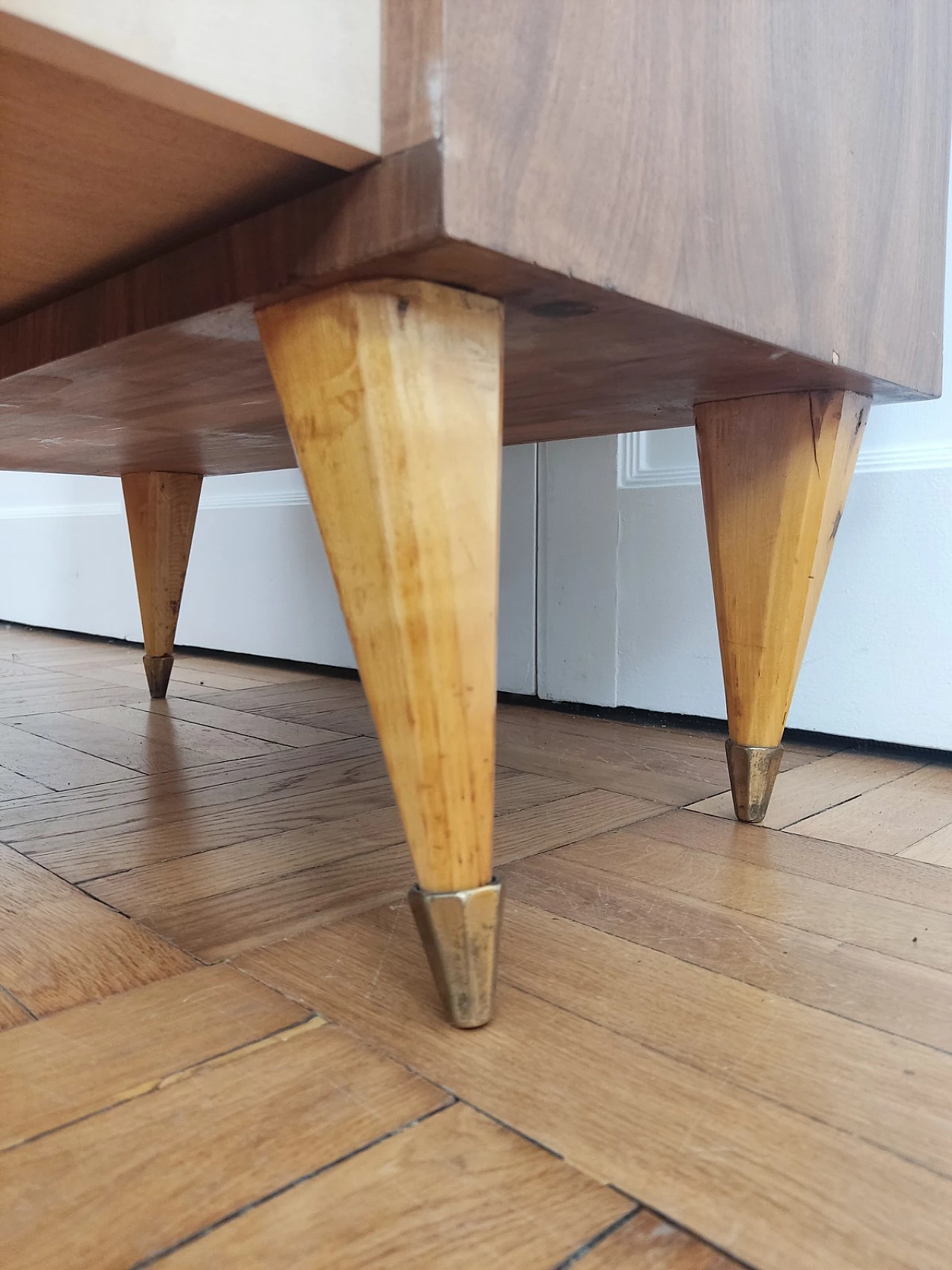 Tall sideboard with drawers and doors in the style of Gio Ponti, 1960s 7