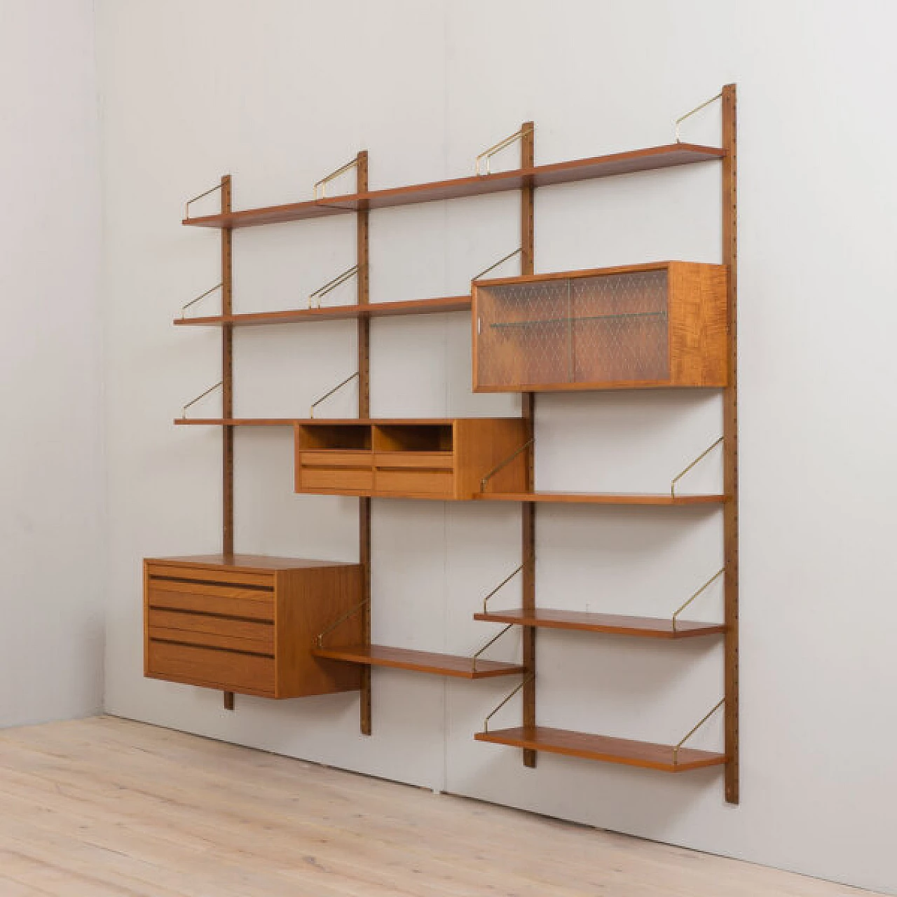 Danish teak sectional bookcase by P. Cadovius, 1960s 3