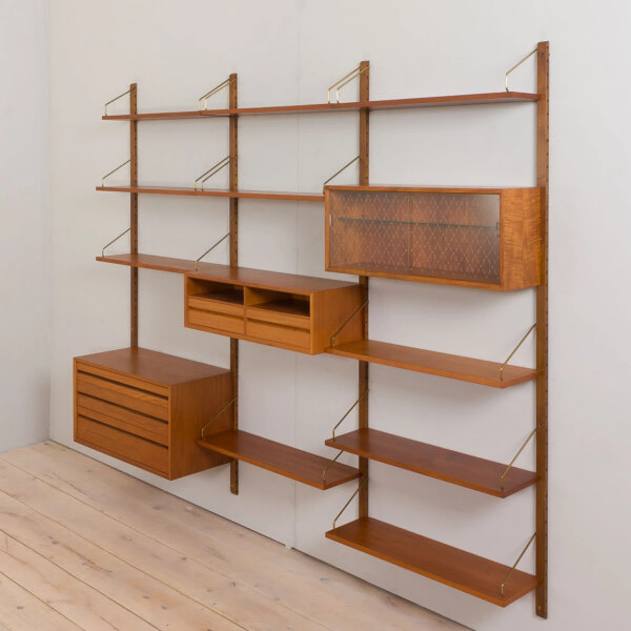 Danish teak sectional bookcase by P. Cadovius, 1960s 8