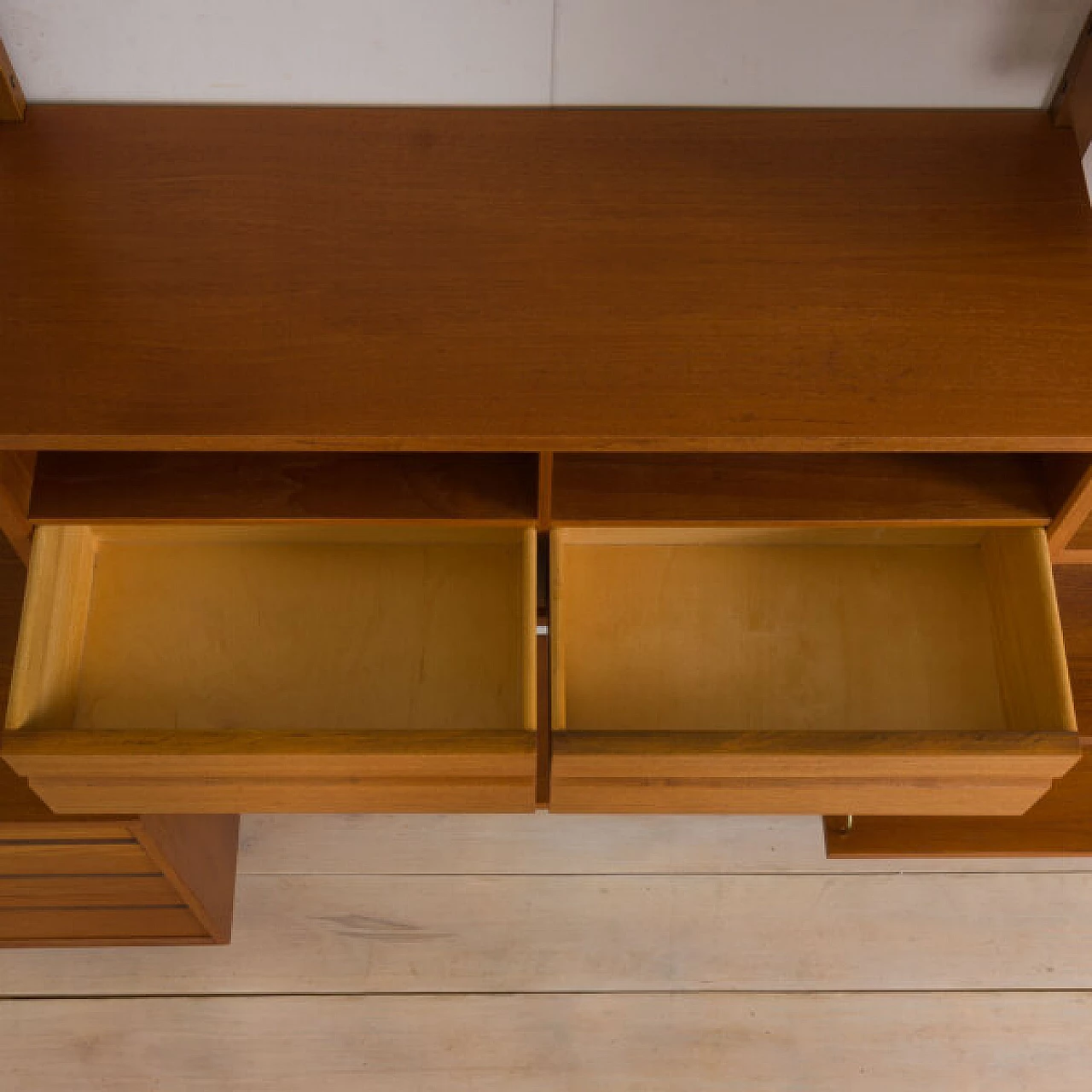 Danish teak sectional bookcase by P. Cadovius, 1960s 11