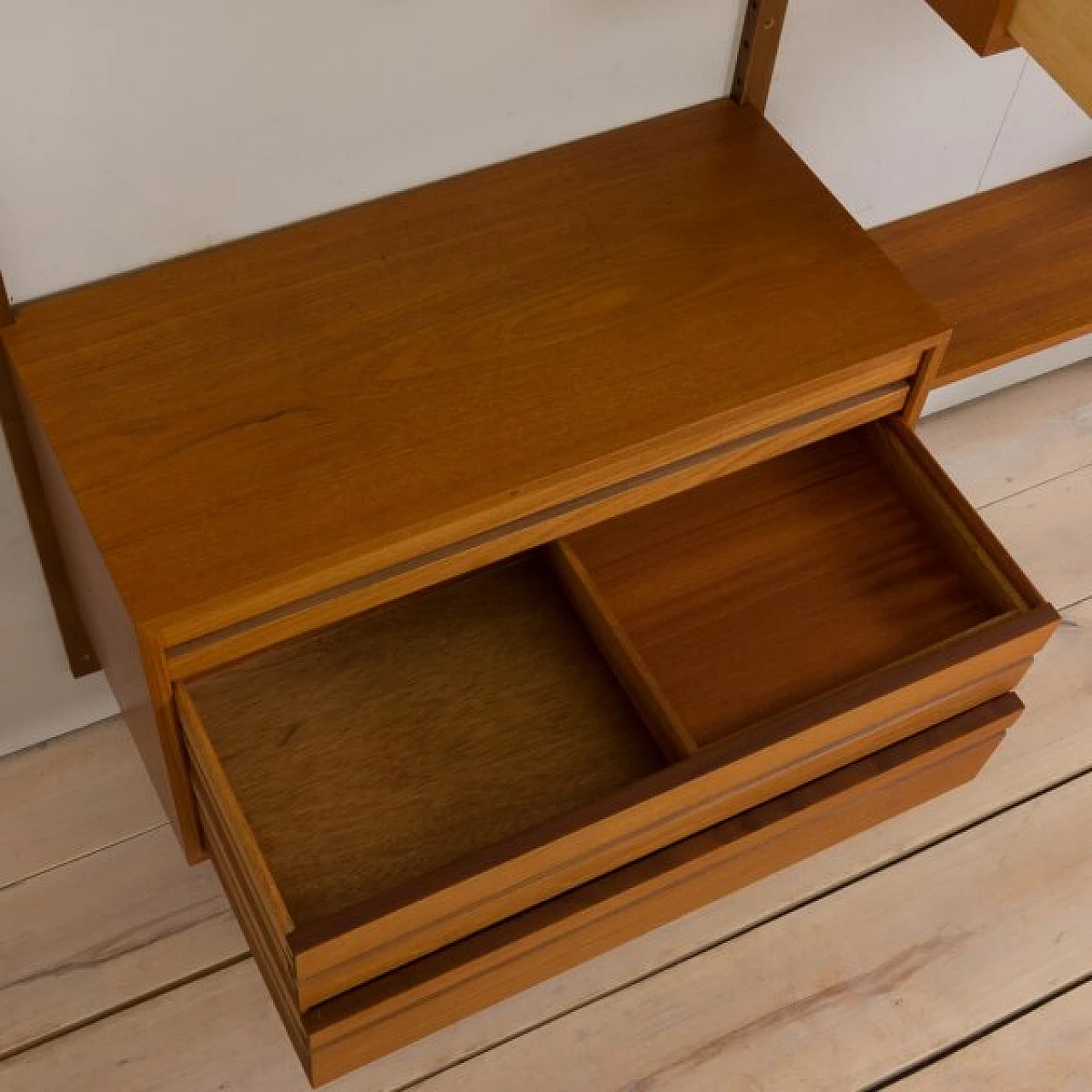 Danish teak sectional bookcase by P. Cadovius, 1960s 14