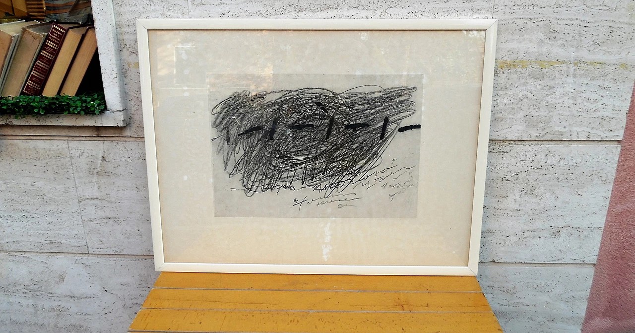 Antoni Tàpies, abstract composition, screen print 2