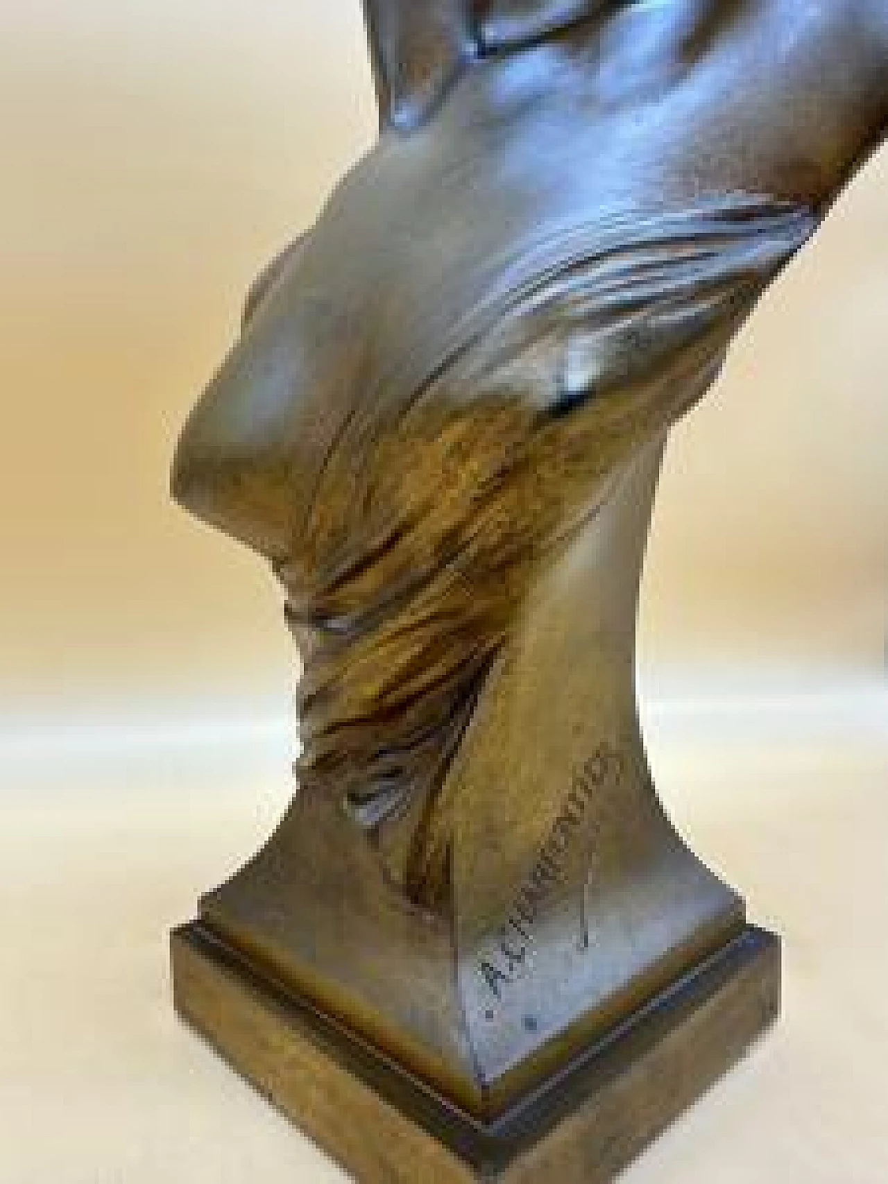 Alexandre Charpentier, female bust, bronze sculpture 1