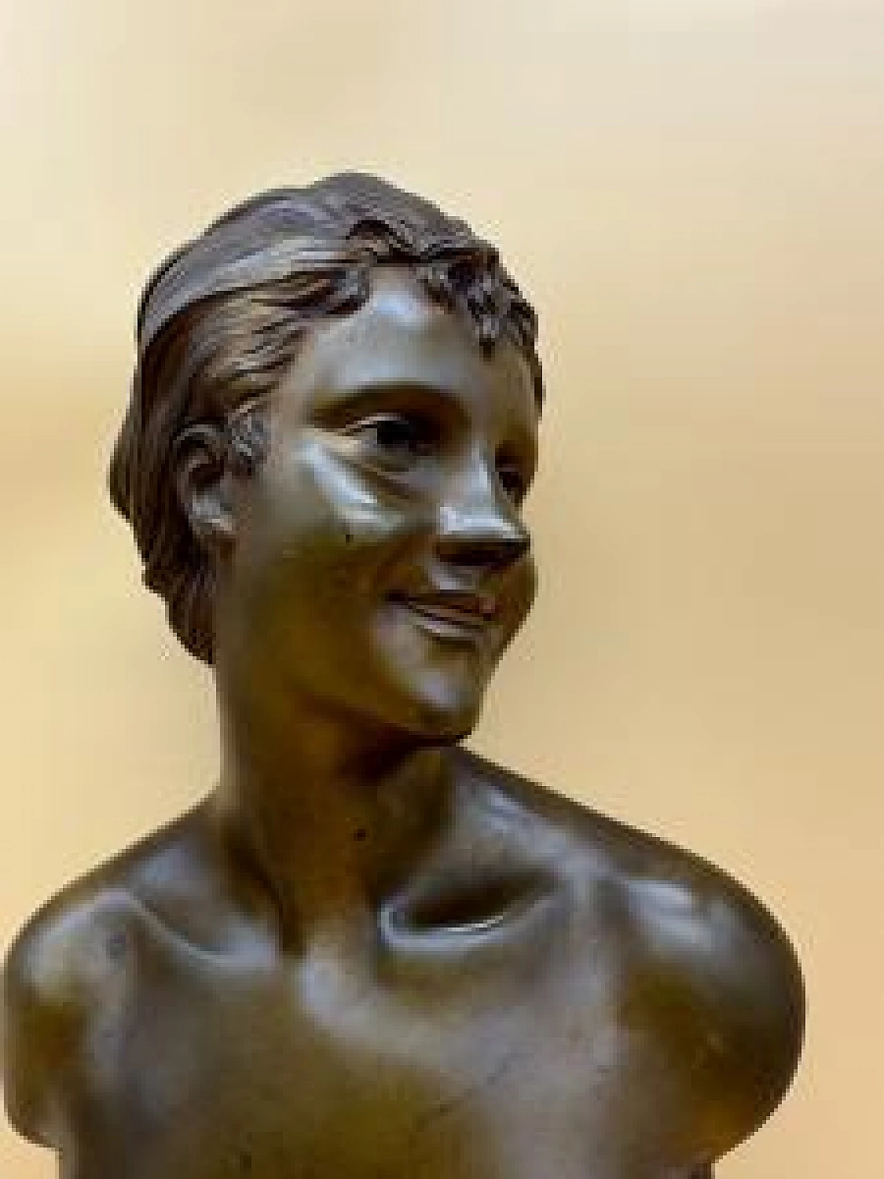 Alexandre Charpentier, female bust, bronze sculpture 2