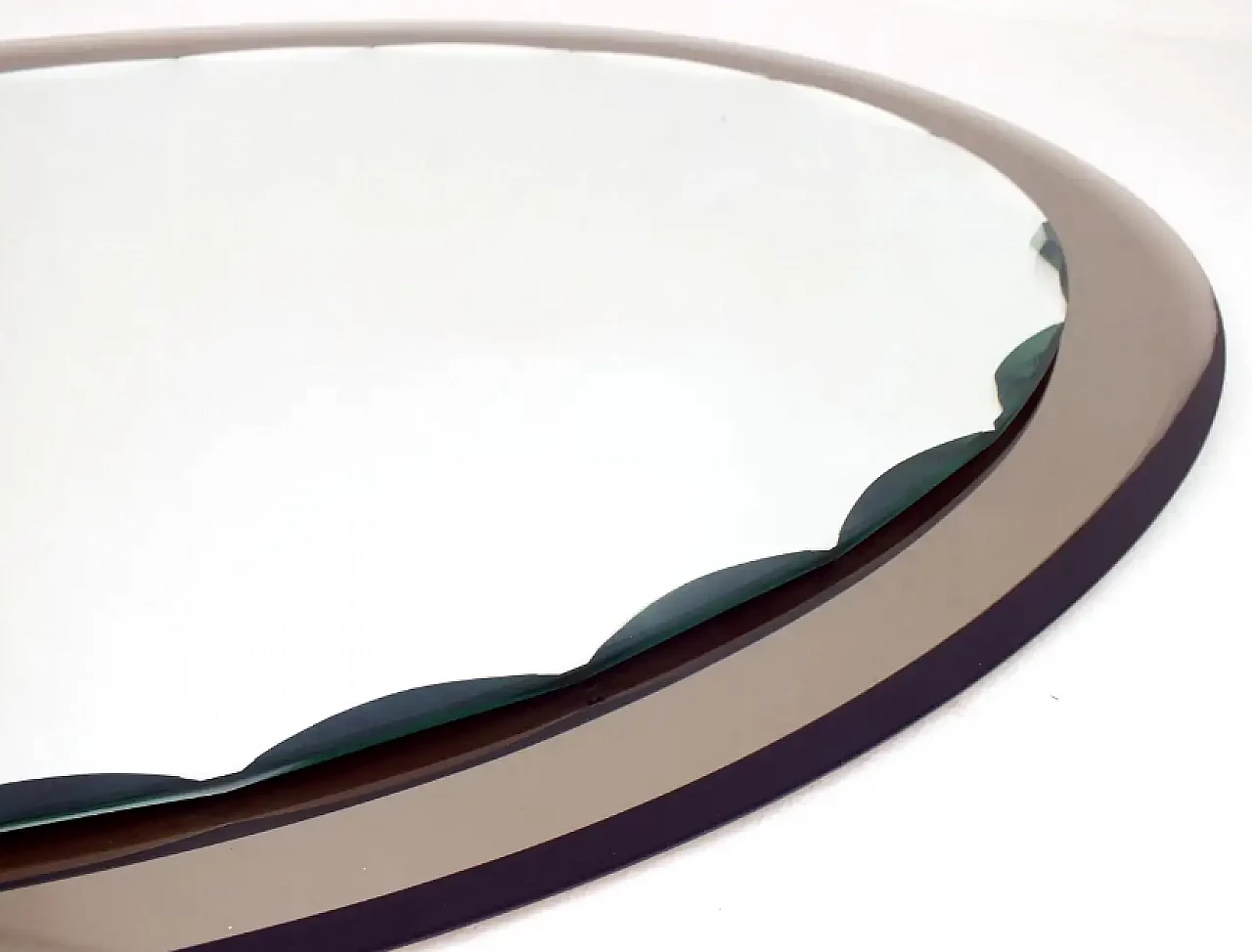 Mirror with serrated edges by Fontana Arte, 1950s 4