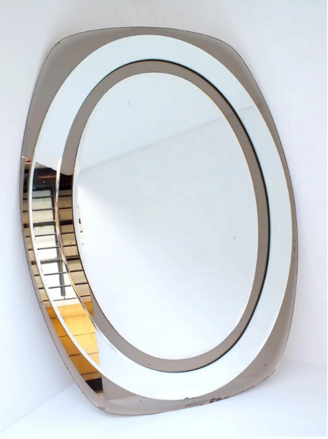 Wall mirror by Metalvetro Galvorame, 1950s 7