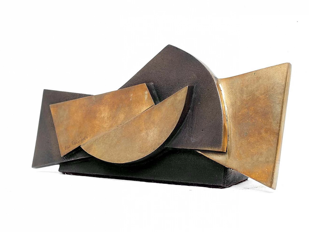 Bronze sculptural photo holder by Esa Fedrigolli for Esart, 1960s 6