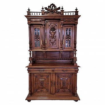 Henry II style walnut sideboard, 19th century