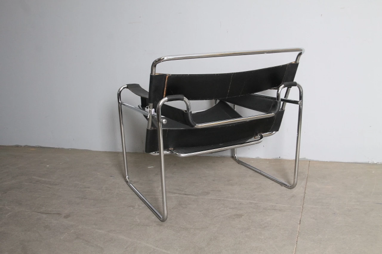 Leather and metal armchair in the style of Marcel Breuer, 1970s 2