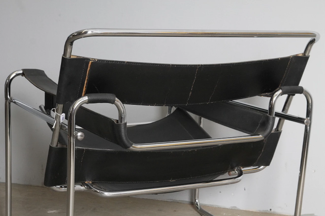 Leather and metal armchair in the style of Marcel Breuer, 1970s 4