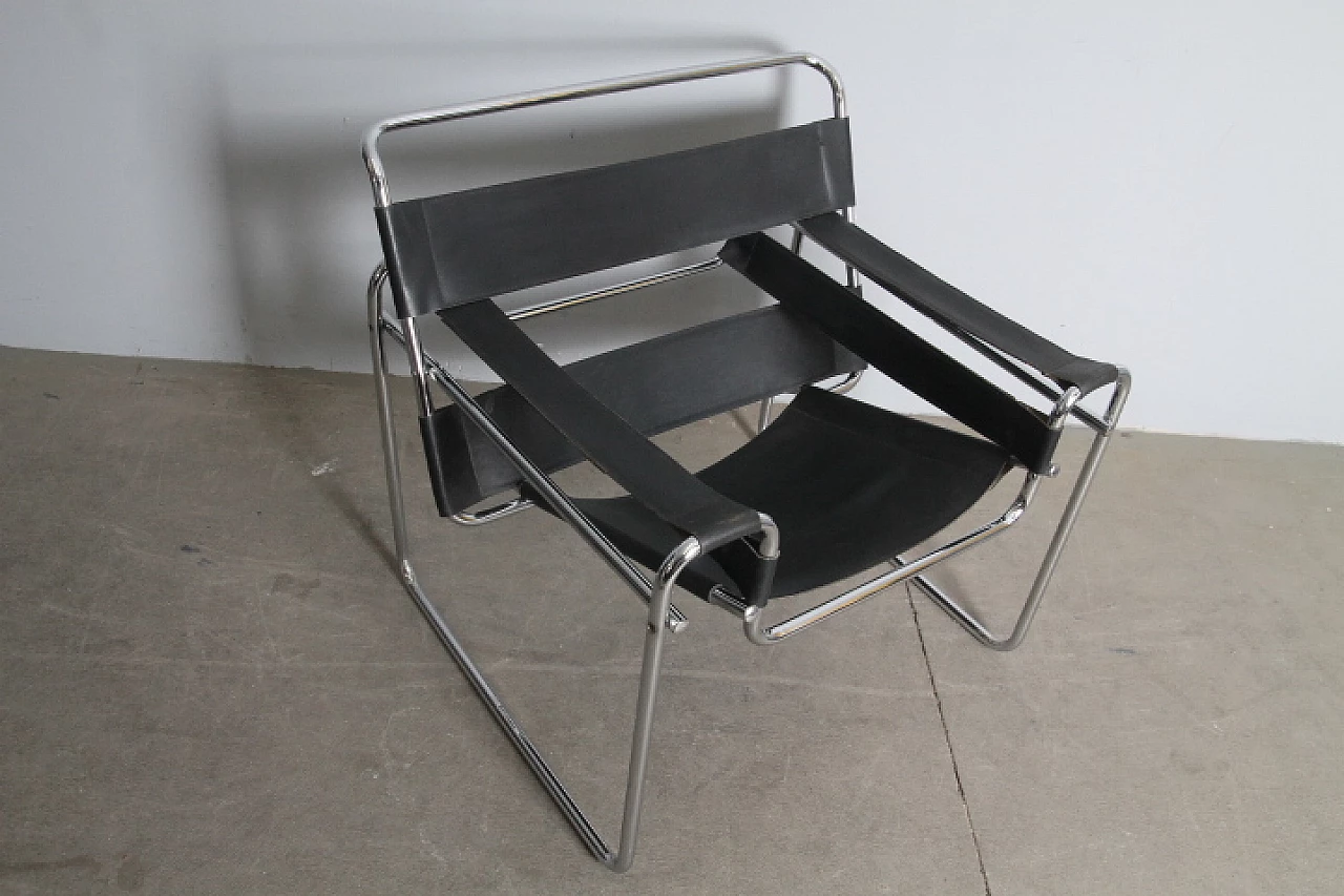 Leather and metal armchair in the style of Marcel Breuer, 1970s 7