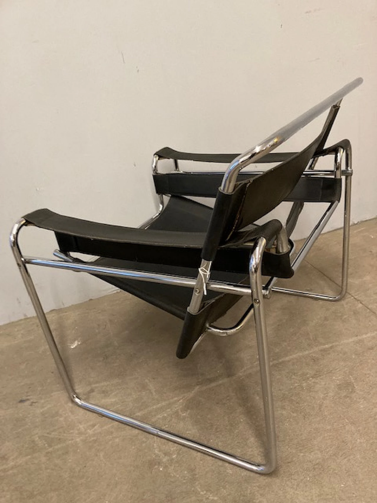 Leather and metal armchair in the style of Marcel Breuer, 1970s 10