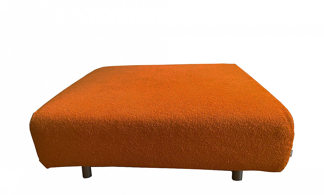 Orange fabric pouf by Edra, 1970s 2