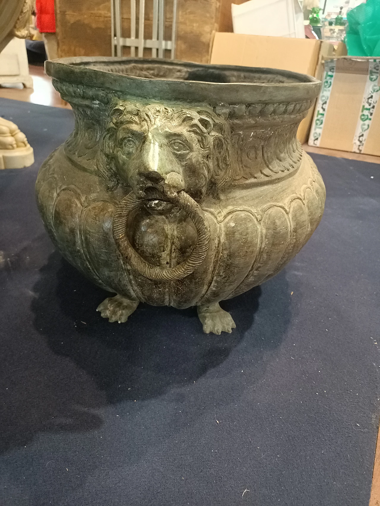 Neapolitan Empire bronze planter, mid-19th century 3