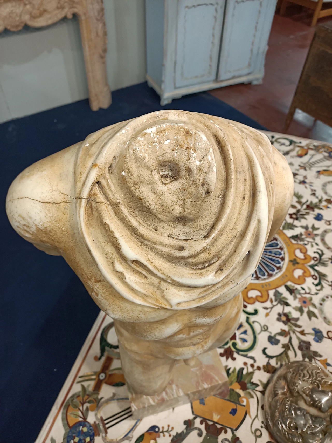 Thassos marble male bust 4