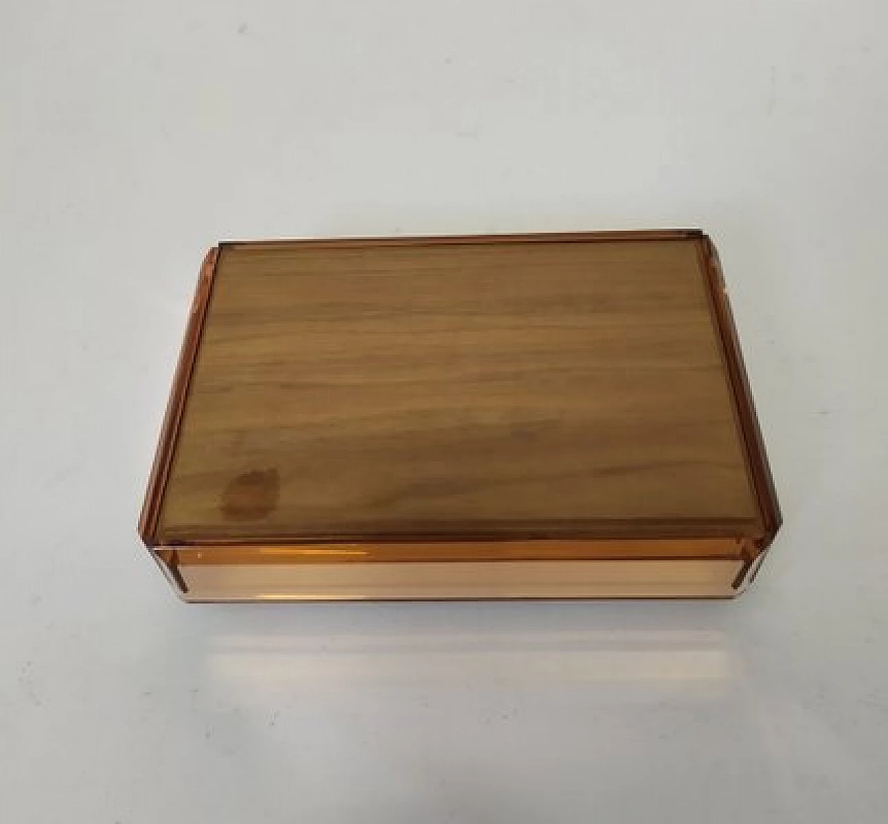 Beech and crystal jewelry box by Fontana Arte, 1940s 4